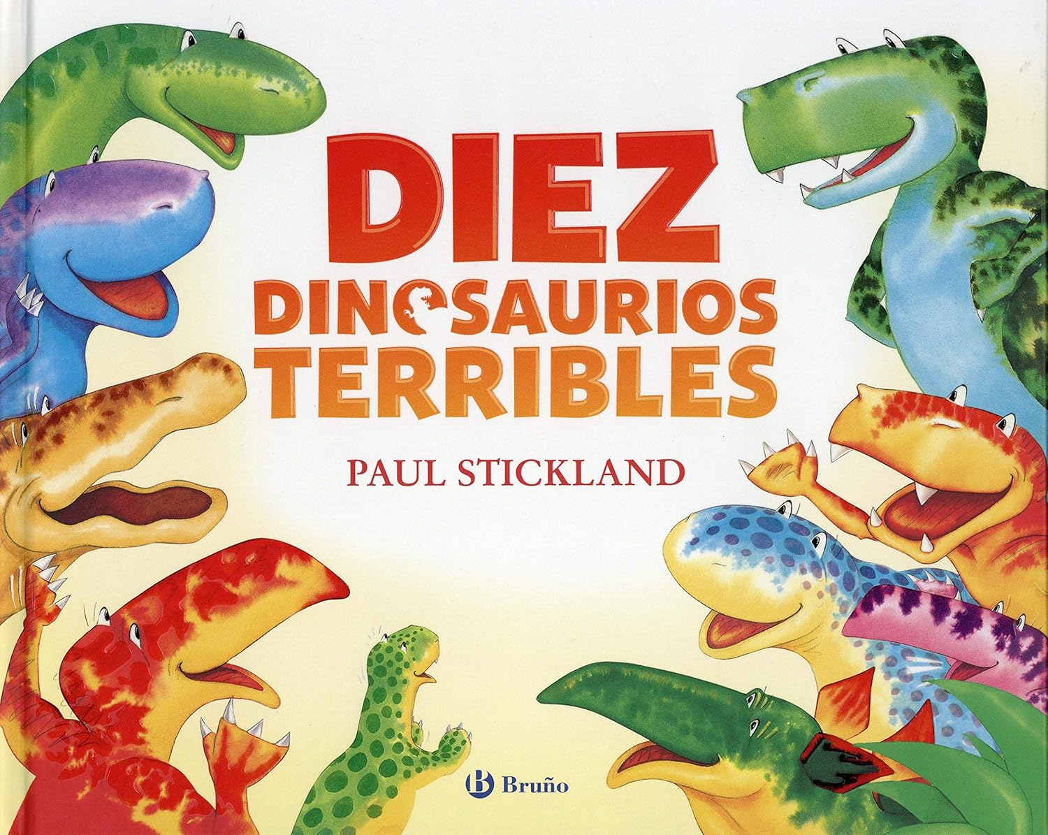 image of book cover of Diez Dinosaurios Terribles by Paul Stickland